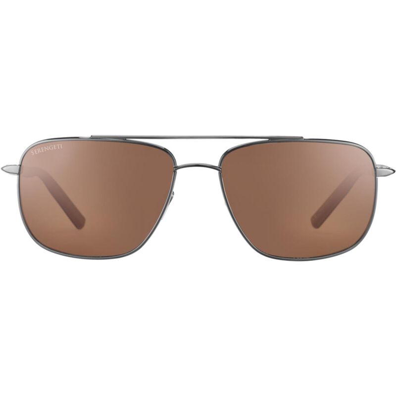 TELLARO, Shiny Gunmetal with Dark Brown Inside Temple Tips-Mineral Polarized Drivers Cat 2 to 3, hi-res image number null